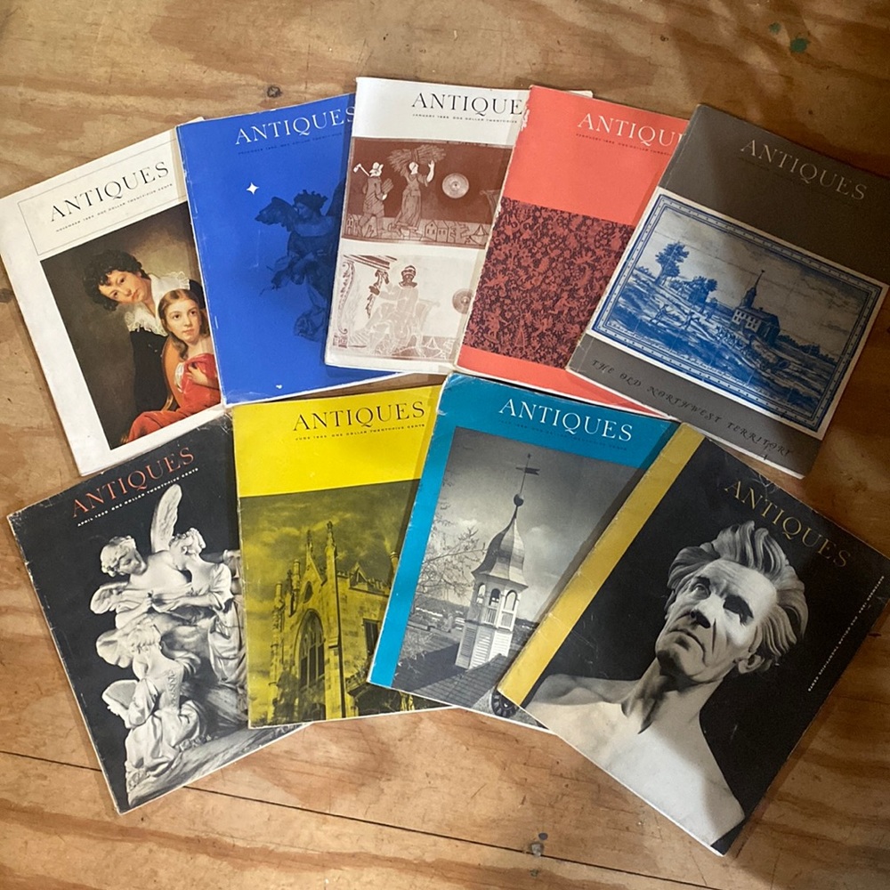 Antiques Magazine 1964/1965 Lot of nine vintage magazines.